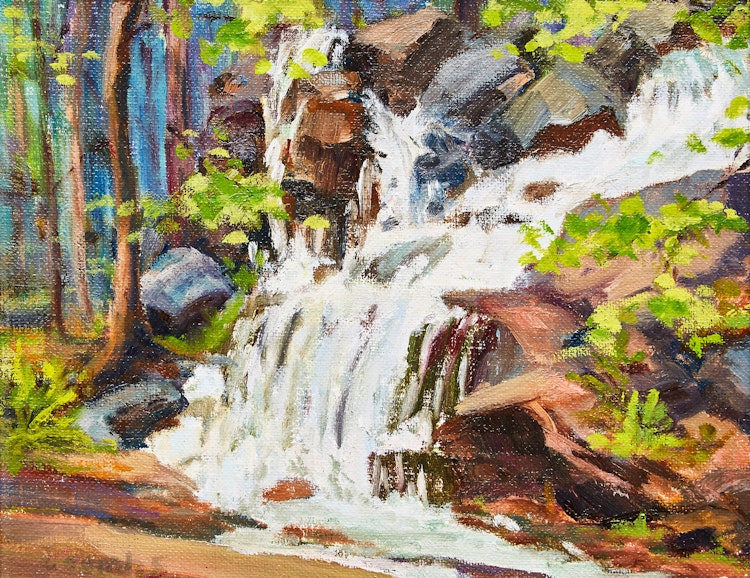 Artwork by Edith Grace Coombs,  Waterfall