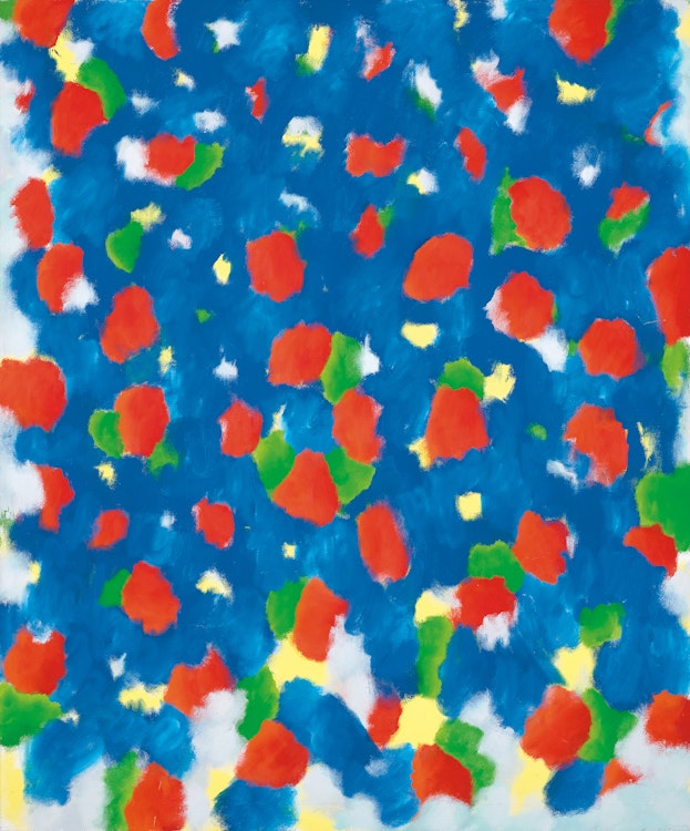 Artwork by Gershon Iskowitz, Night Blue Red - B