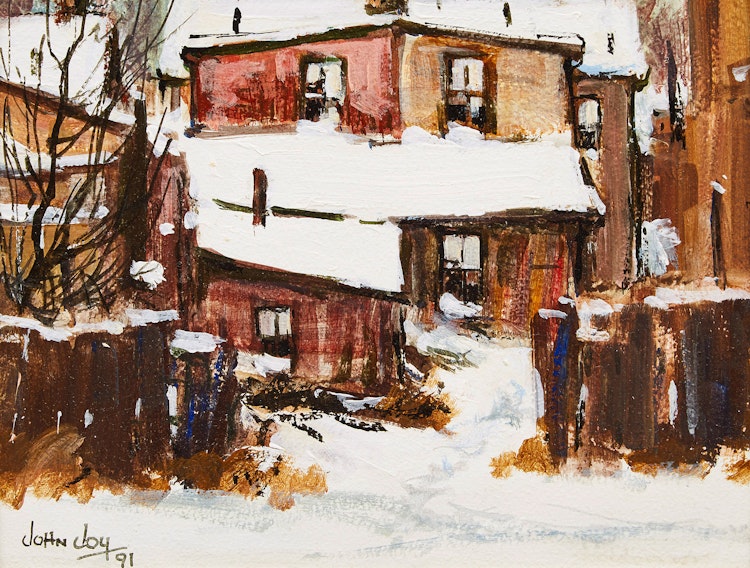 Artwork by John Joy, Leslie St.; Gull River