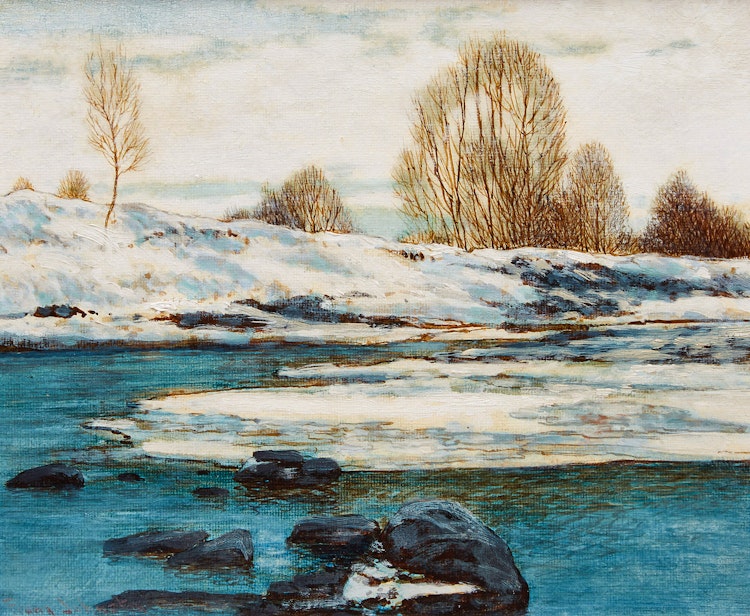 Artwork by Frank Hans Johnston, Spring’s Advance
