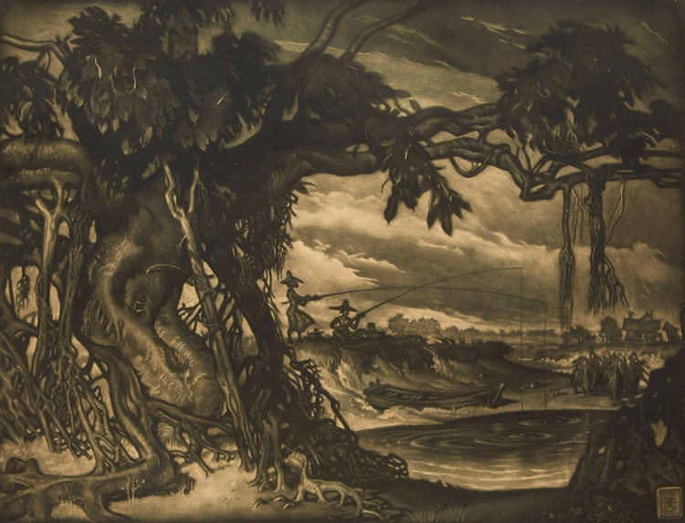 Artwork by Reynold Henry Weidenaar,  Ol’ Banyon Tree