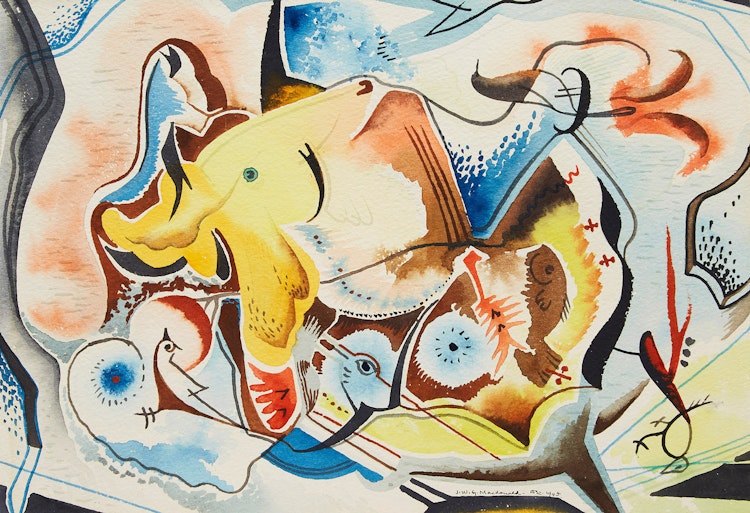 Artwork by James Williamson Galloway Macdonald, An Automatic Composition