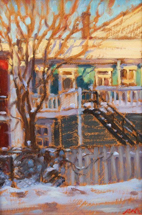 Artwork by Richard Montpetit, Lumière dorée