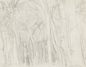 Artwork by Frederick Horsman Varley, Forest (possibly near Ottawa)