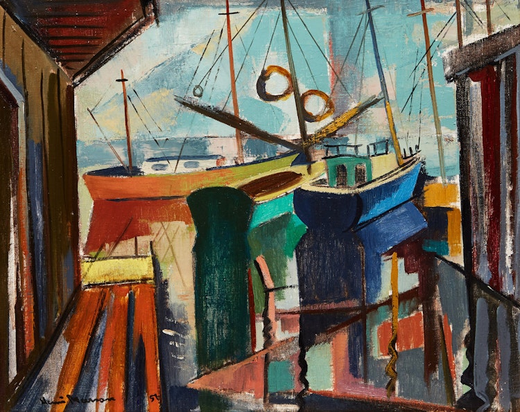 Artwork by Henri Leopold Masson, Yacht Club, Kingston, Ont.