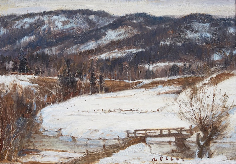 Artwork by Robert Wakeham Pilot, March Day - St. Margaret’s, Quebec