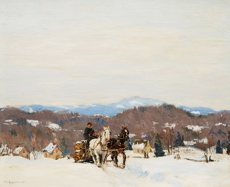 Artwork by Frederick Simpson Coburn,  Through the Snowdrift