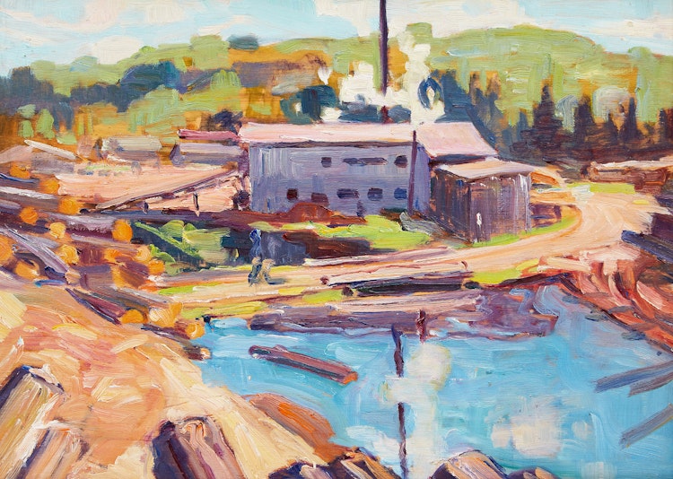 Artwork by Bernice Fenwick Martin, Lumber Mill