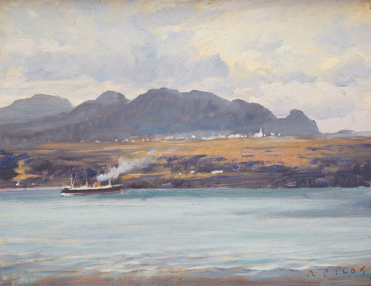 Artwork by Robert Wakeham Pilot, Les Éboulements from L’lsle-aux-Coudres