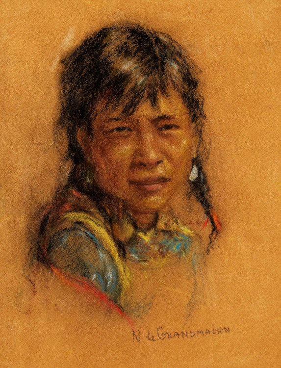 Artwork by Nicholas de Grandmaison, Portrait of a Young Man