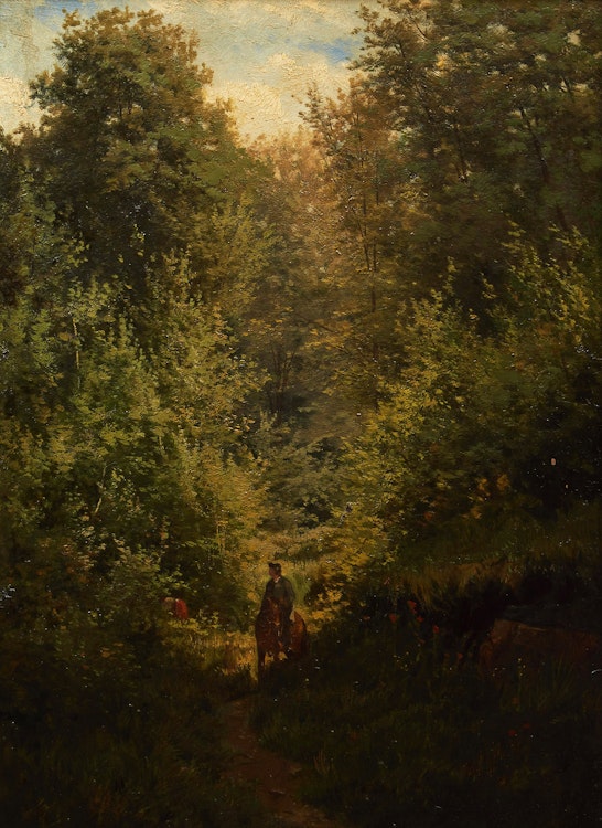 Artwork by Aaron Allan Edson, The Bridle Path, Mount Royal, Montreal
