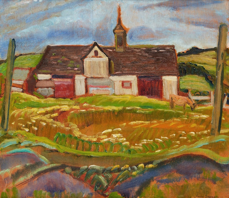 Artwork by Anne Douglas Savage,  Lower St. Lawrence, Métis