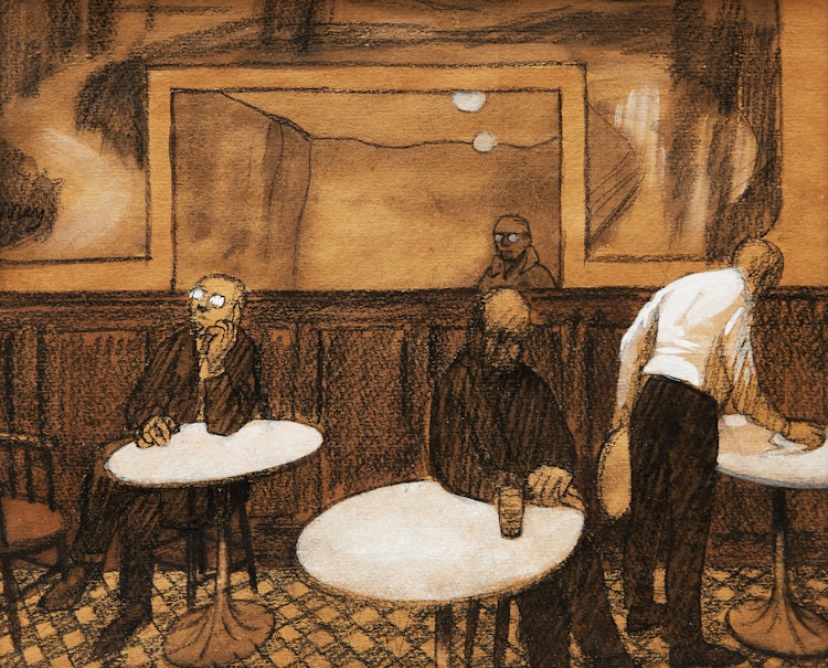 Artwork by Philip Henry Howard Surrey, Murray’s Restaurant