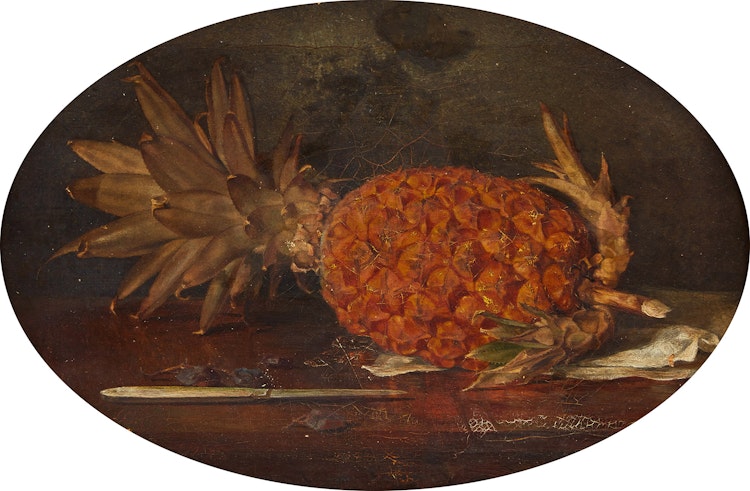 Artwork by John Edward Newton, Still Life with Pineapple