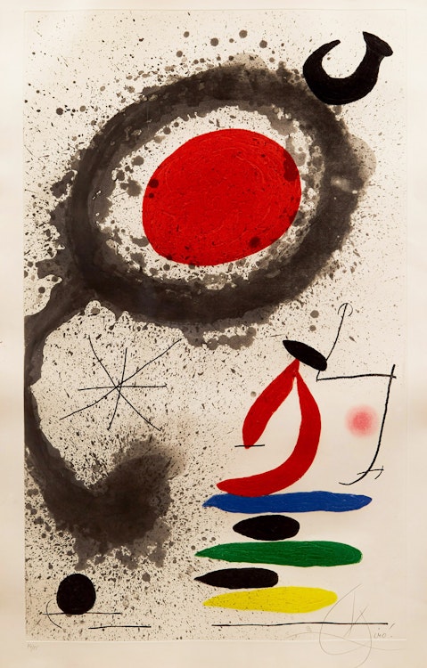 Artwork by Joan Miró,  Soleil ebouillanté (Dupin 518)