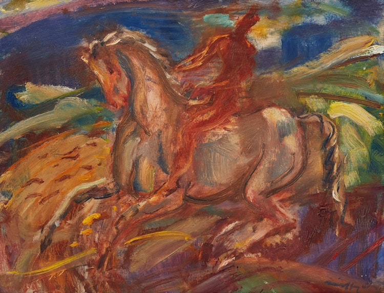 Artwork by Ödön Márffy, Horse and Rider
