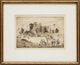 Thumbnail of Artwork by Cyril Henry Barraud, A view of St. Pierre looking from the Ypres Ramparts, July, 1916