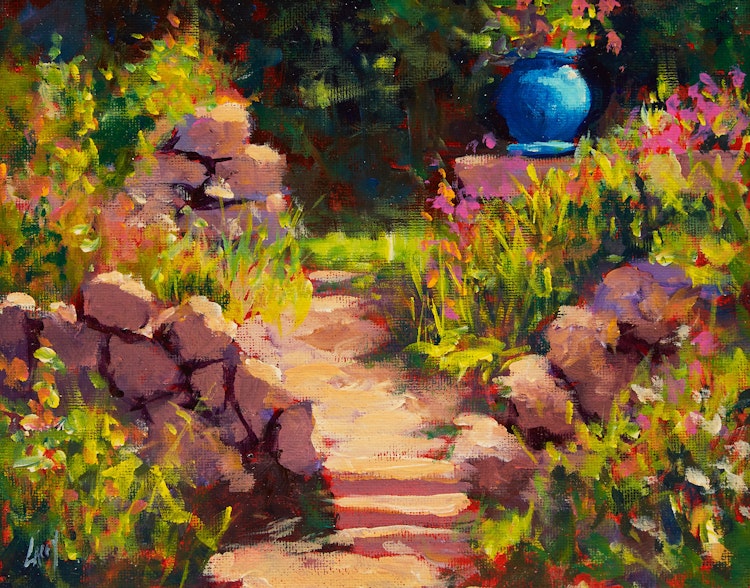 Artwork by David Lacey, Blue Pot
