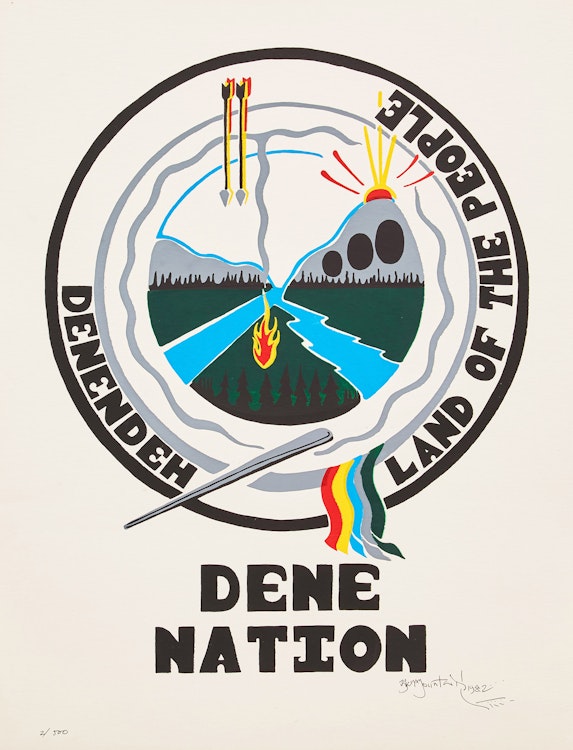 Artwork by  Unidentified First Nations Artist,  Dene Nation; Leonard