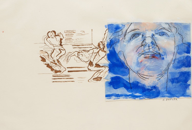 Artwork by Sheila Butler, Swimming Pool; Step Down