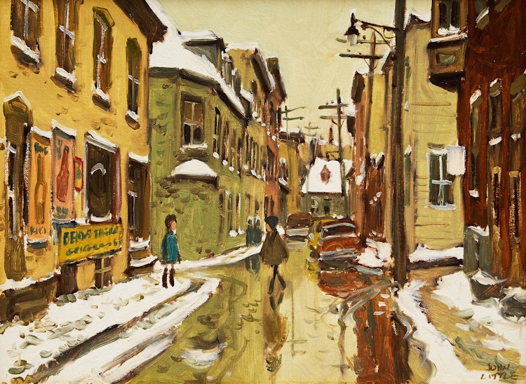 Artwork by John Geoffrey Caruthers Little, Rue Latourelle, Quebec