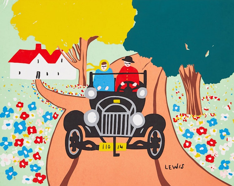 Artwork by Maud Lewis (Bill Ferguson),  Model T Ford