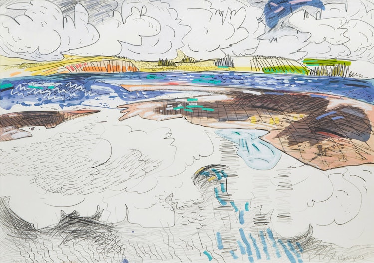 Artwork by Anne Meredith Barry,  Colour in August #29 - Clouds on the Water