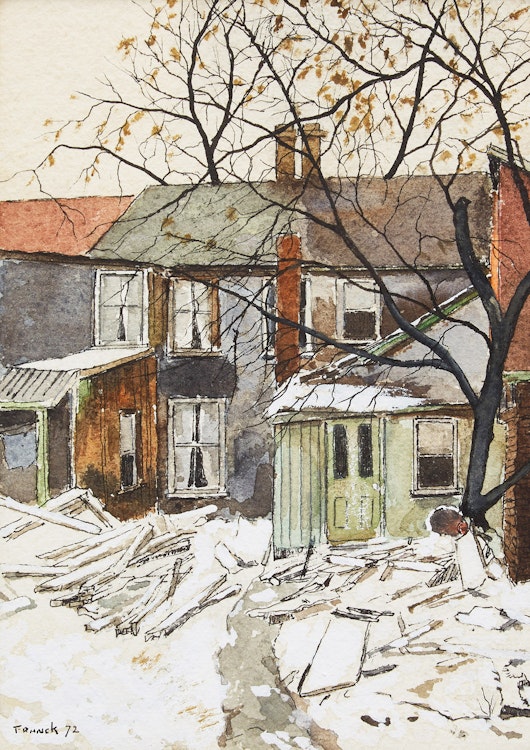 Artwork by Albert Jacques Franck, Behind Grange Ave.