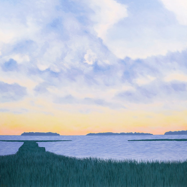 Artwork by Philip Sybal,  Lake Huron Marsh