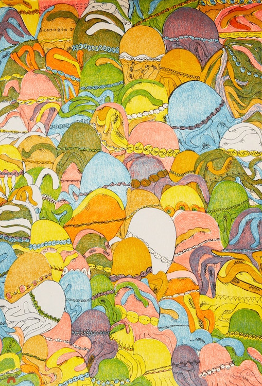 Artwork by Shuvinai Ashoona, Octopuses