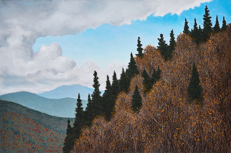 Artwork by Philip Sybal,  Appalachian Peak