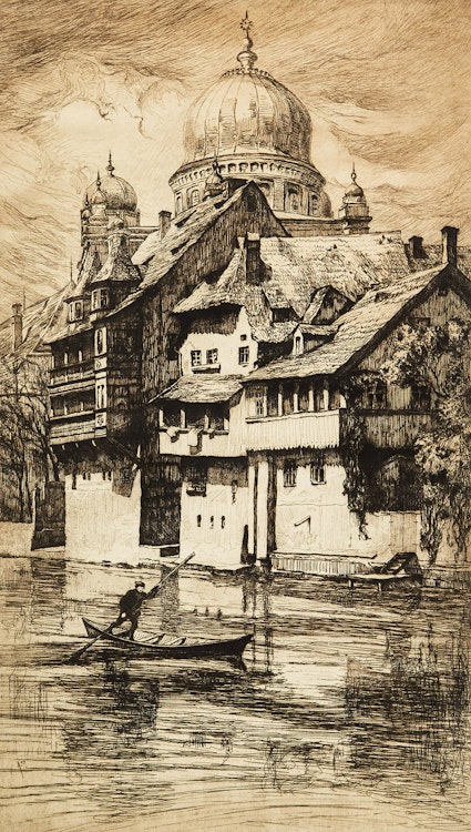 Artwork by Frank Milton Armington, Alte Hanser an der Pegnitz, Nuremberg