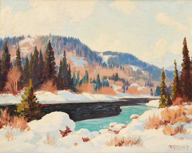 Artwork by Roland Gissing, Winter - Ghost River