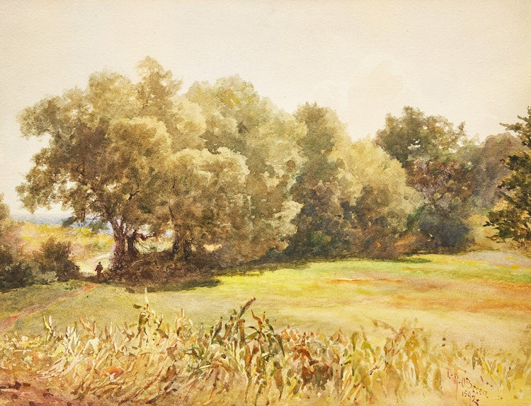 Artwork by Lucius Richard O'Brien, Golf Links, Kennebunkport, Cape Arundel