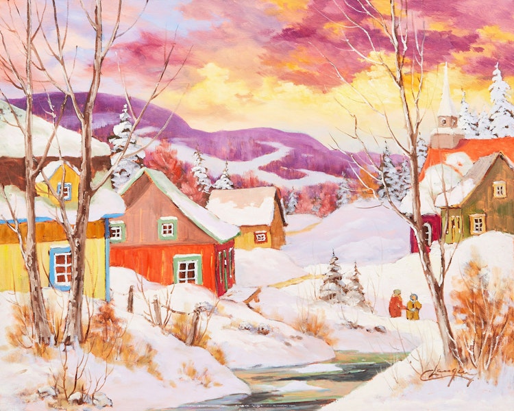 Artwork by Claude Langevin, Discussion entre voisins