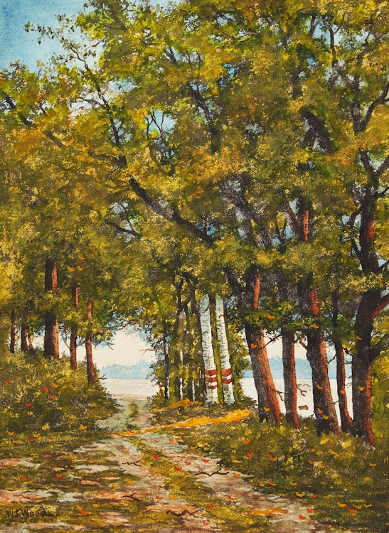 Artwork by W.T. Wood,  Summer Landscape