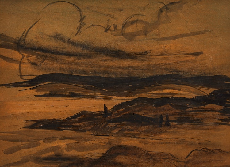 Artwork by Louis Muhlstock, Untitled (Lake View)