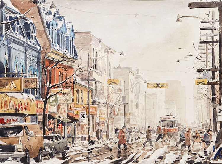 Artwork by Arto Yuzbasiyan, Queen Street, Toronto