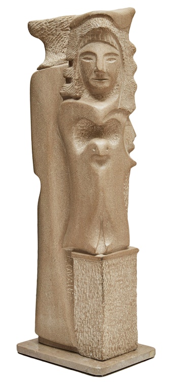Artwork by Roger Cavalli, Untitled Abstract Figures