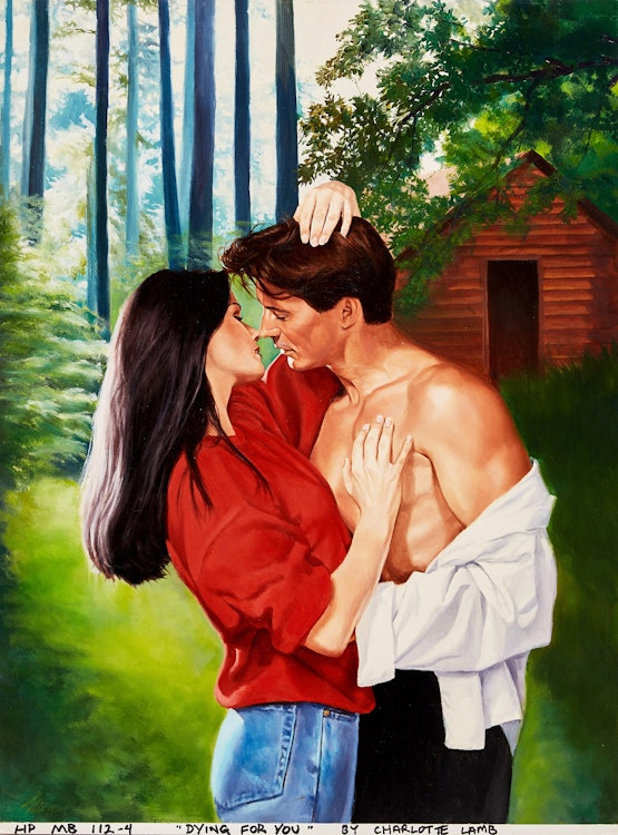 Artwork by Tony Meers, Dying For You by Charlotte Lamb