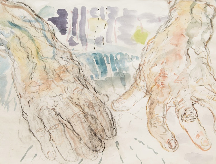 Artwork by Marion Wagschal,  The Artist’s Hands