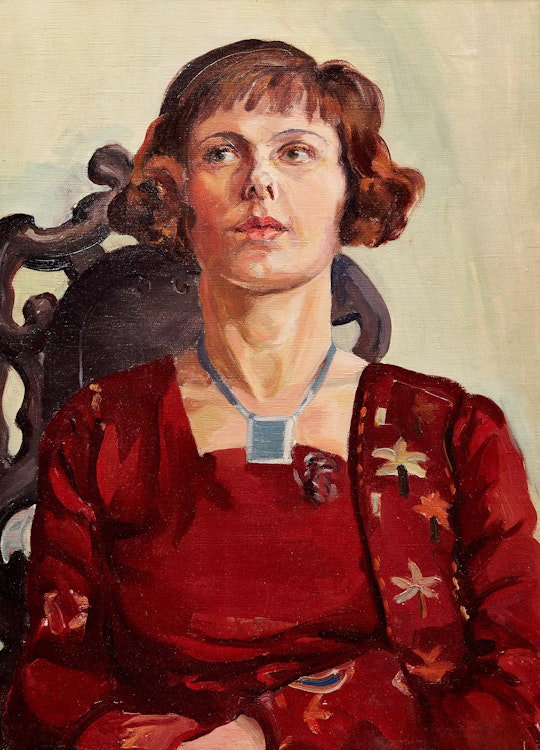 Artwork by Aleen Elizabeth Aked, Woman in Red