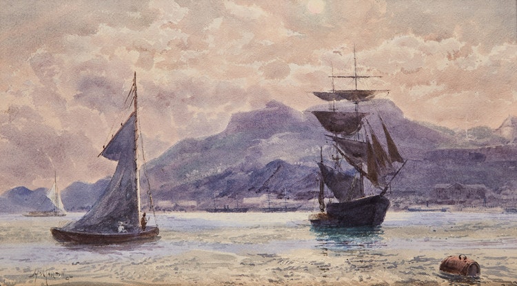 Artwork by Henry Martin, Harbour, Quebec City