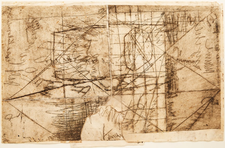 Artwork by Anton Heyboer, Composition With Angels