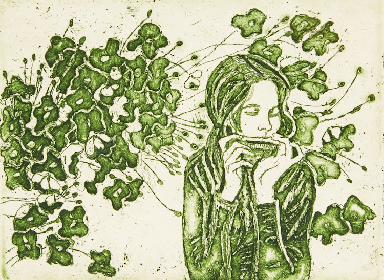 Artwork by Rita Briansky, Harmonica; Lisa