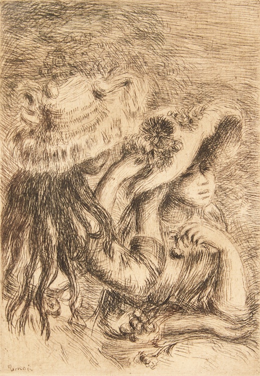 Artwork by Pierre-Auguste Renoir, Le Chapeau Épinglé