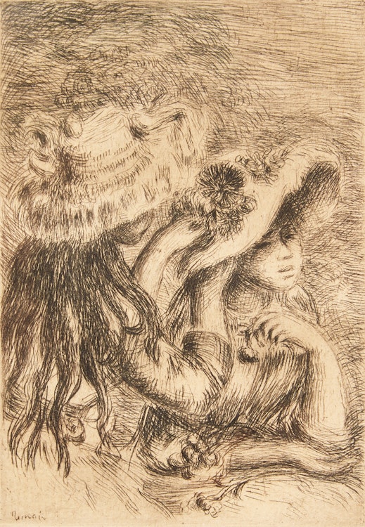 Artwork by Pierre-Auguste Renoir,  Le Chapeau Épinglé