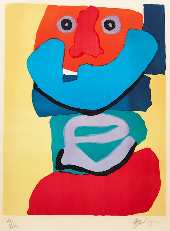 Artwork by Karel Appel,  From Personnages