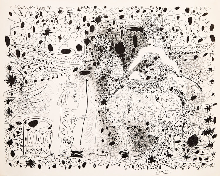 Artwork by Pablo Picasso, L’Écuyere (Bloch 999, Mourlot 333)