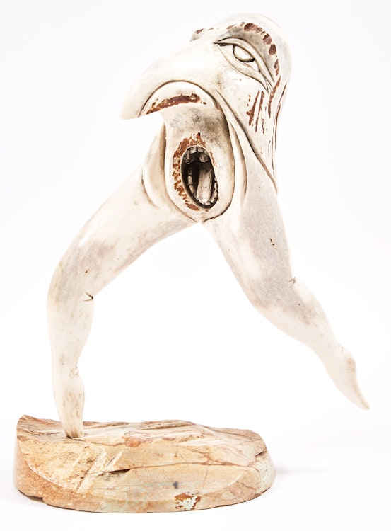 Artwork by Vince Bomberry, Running Figure (Iroquois Legend of the Little People)